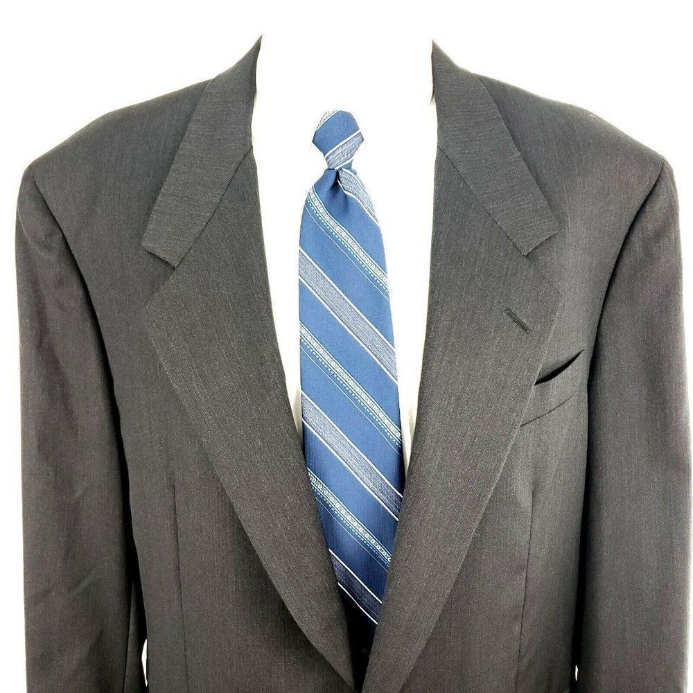 Canali Proposta 44L 2‎ Button Herringbone Wool Gray